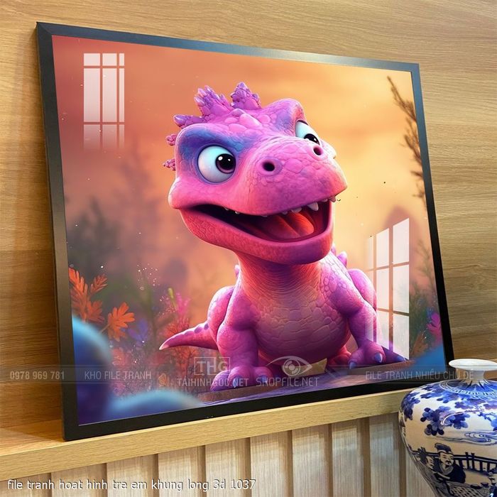 file tranh hoat hinh tre em khung long 3d 1037