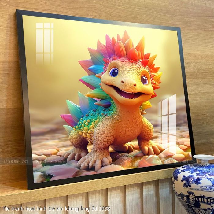 file tranh hoat hinh tre em khung long 3d 1038