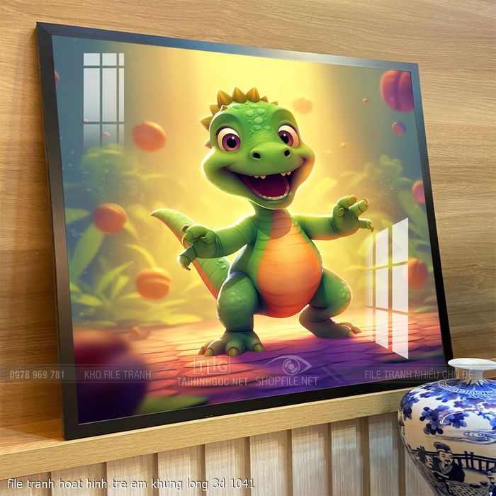 file tranh hoat hinh tre em khung long 3d 1041
