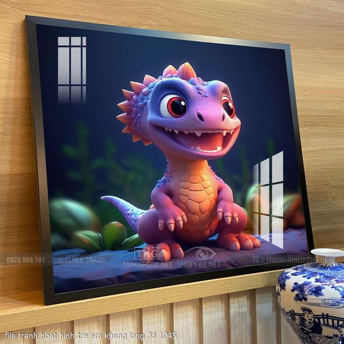 file tranh hoat hinh tre em khung long 3d 1045