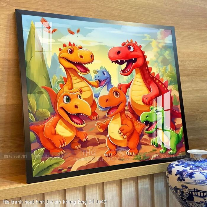 file tranh hoat hinh tre em khung long 3d 1049