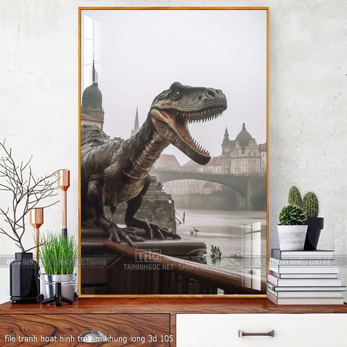 file tranh hoat hinh tre em khung long 3d 105