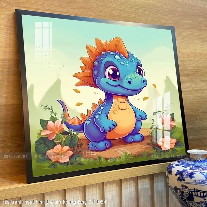 file tranh hoat hinh tre em khung long 3d 1054