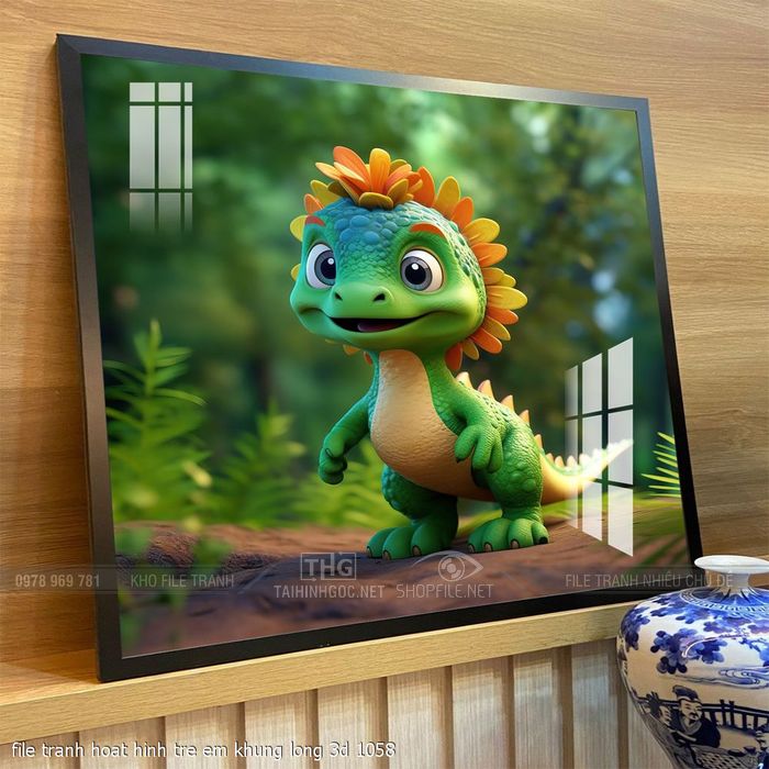 file tranh hoat hinh tre em khung long 3d 1058