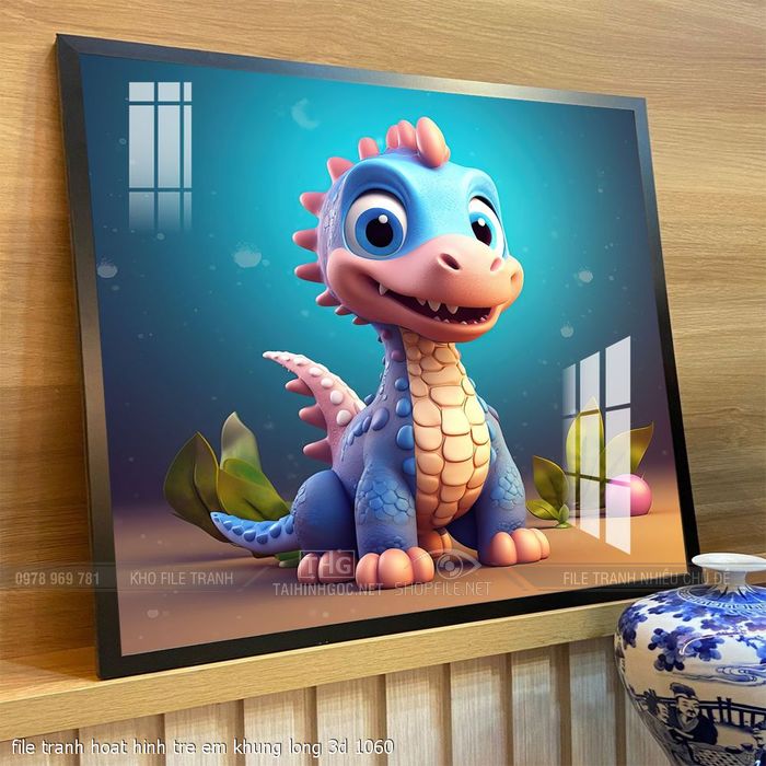 file tranh hoat hinh tre em khung long 3d 1060