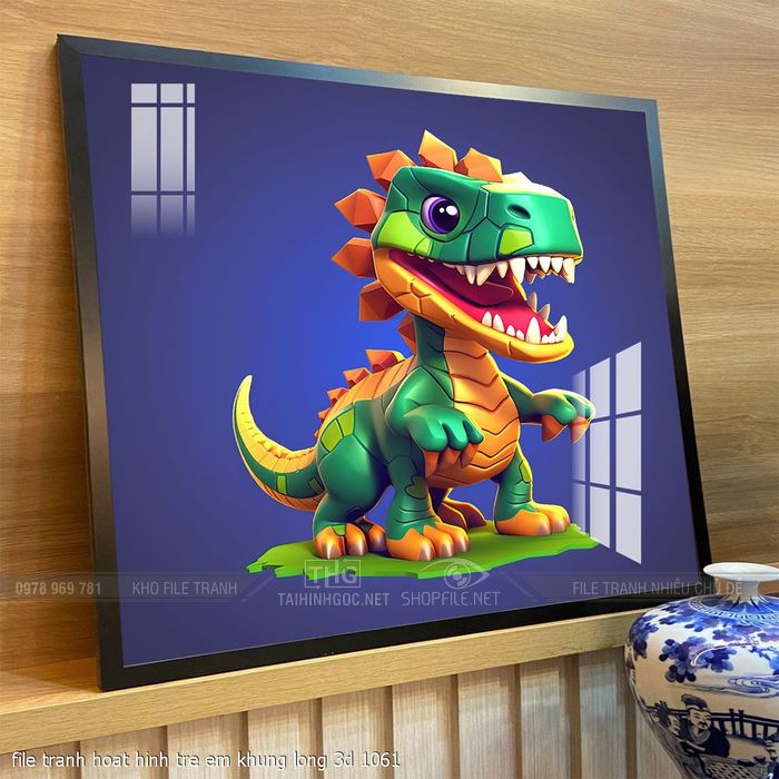 file tranh hoat hinh tre em khung long 3d 1061