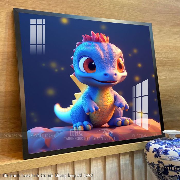 file tranh hoat hinh tre em khung long 3d 1063