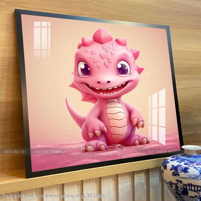 file tranh hoat hinh tre em khung long 3d 1068