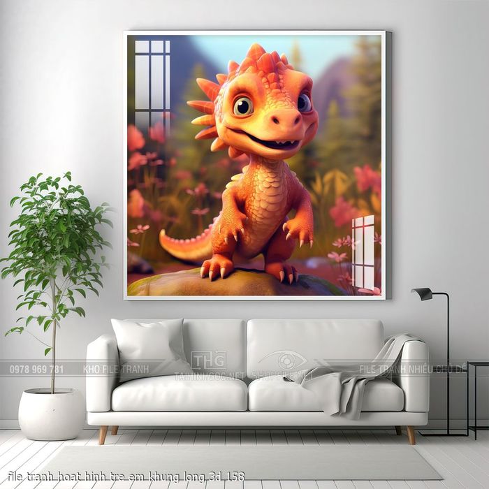 file tranh hoat hinh tre em khung long 3d 158