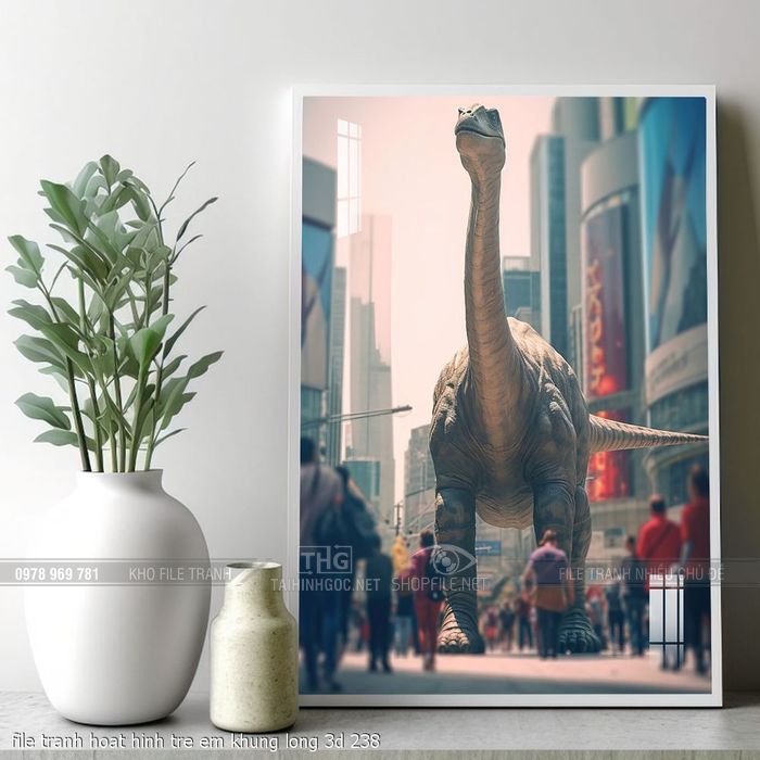 file tranh hoat hinh tre em khung long 3d 238