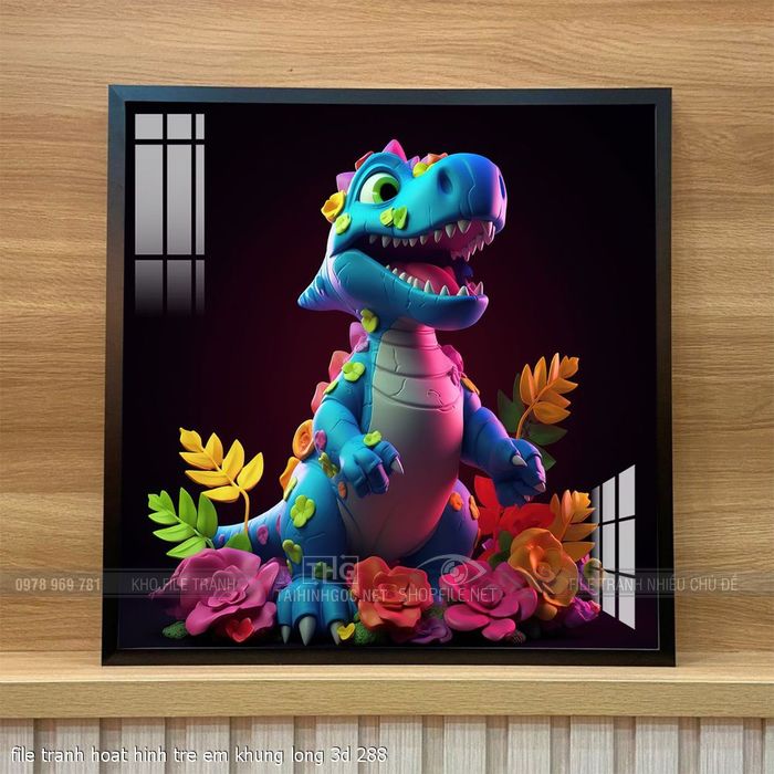 file tranh hoat hinh tre em khung long 3d 288
