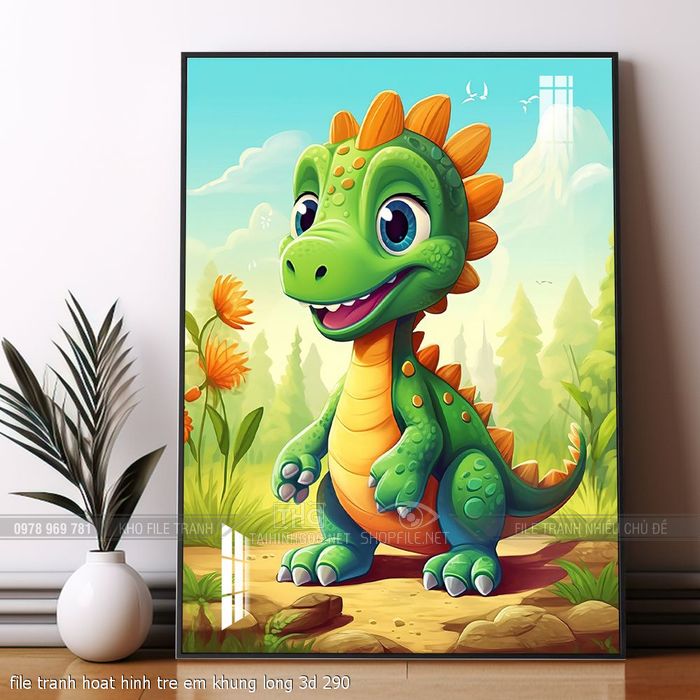 file tranh hoat hinh tre em khung long 3d 290
