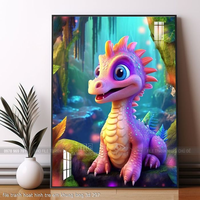 file tranh hoat hinh tre em khung long 3d 297