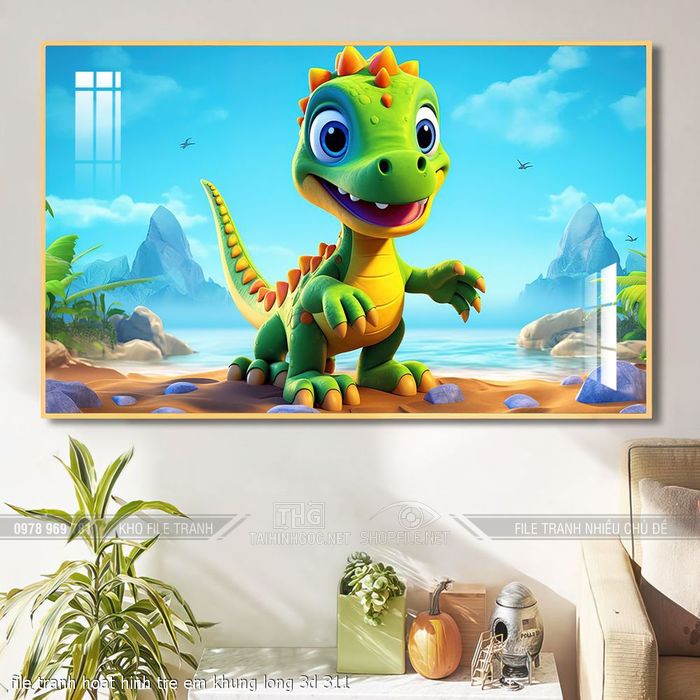 file tranh hoat hinh tre em khung long 3d 311