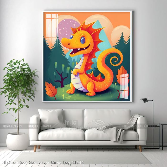 file tranh hoat hinh tre em khung long 3d 345