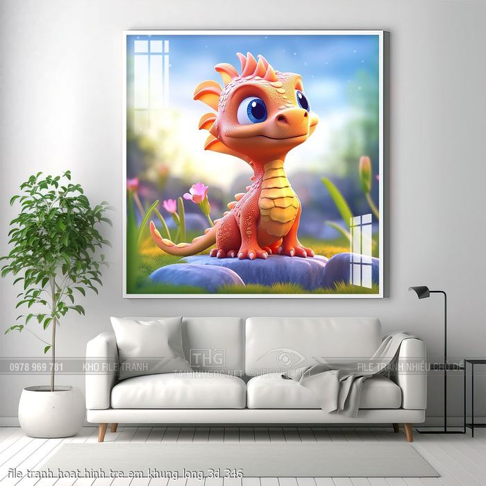 file tranh hoat hinh tre em khung long 3d 346