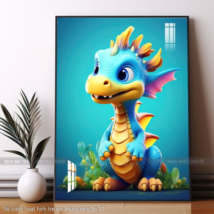 file tranh hoat hinh tre em khung long 3d 37