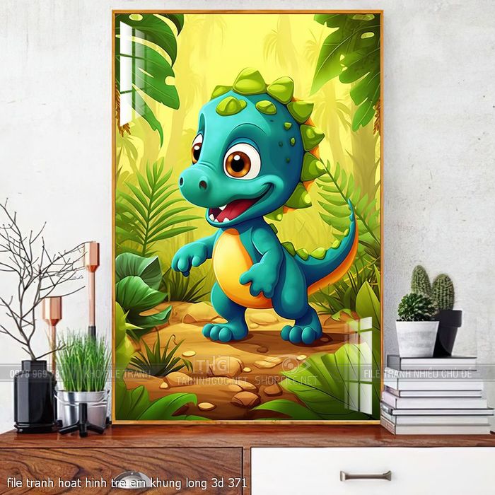 file tranh hoat hinh tre em khung long 3d 371