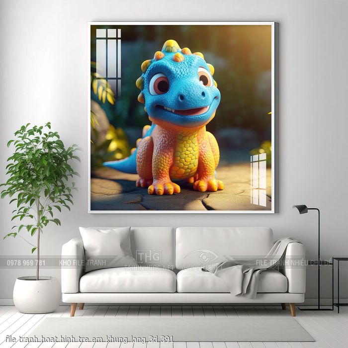file tranh hoat hinh tre em khung long 3d 391