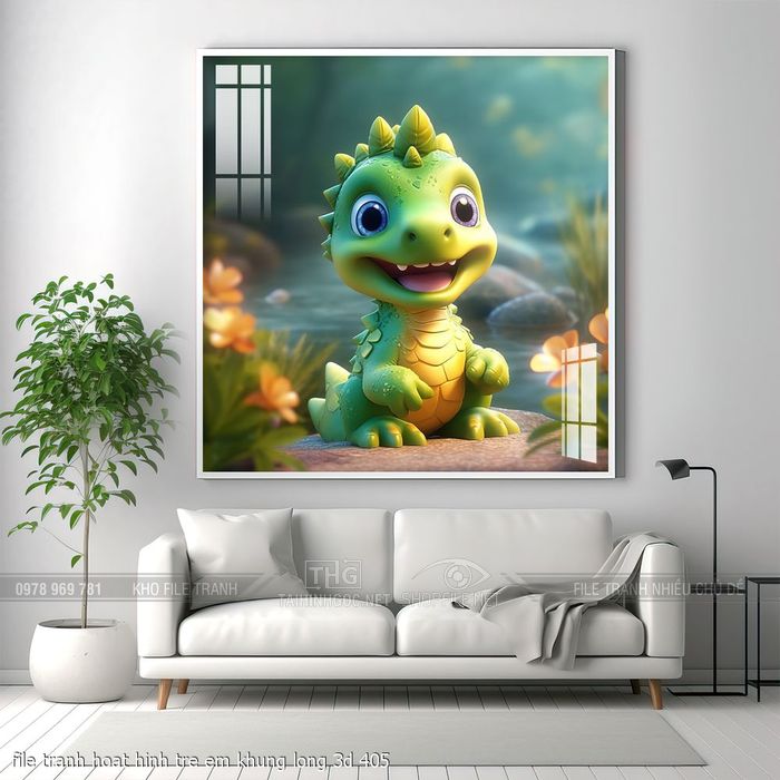 file tranh hoat hinh tre em khung long 3d 405