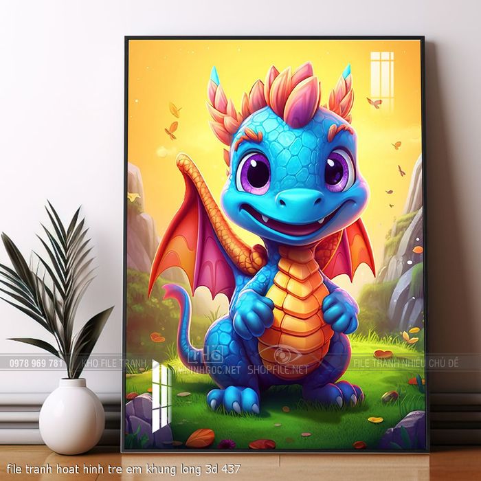 file tranh hoat hinh tre em khung long 3d 437