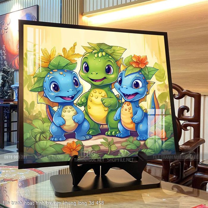 file tranh hoat hinh tre em khung long 3d 458