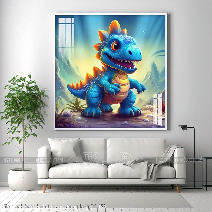 file tranh hoat hinh tre em khung long 3d 459