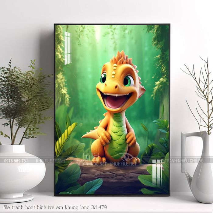 file tranh hoat hinh tre em khung long 3d 479