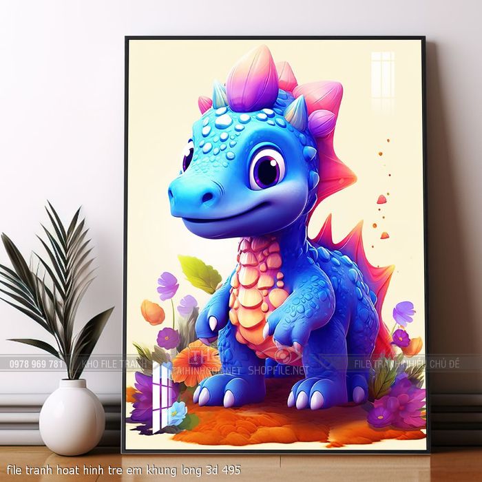 file tranh hoat hinh tre em khung long 3d 495