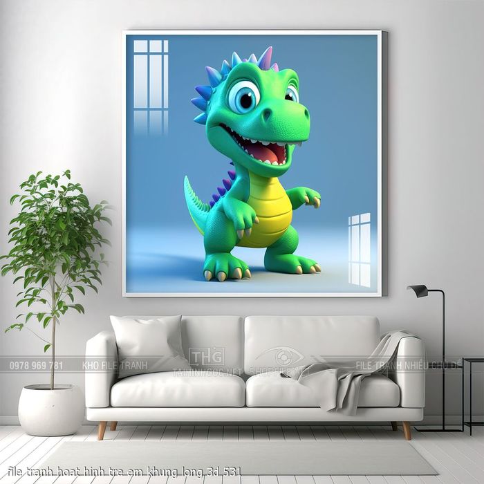 file tranh hoat hinh tre em khung long 3d 531