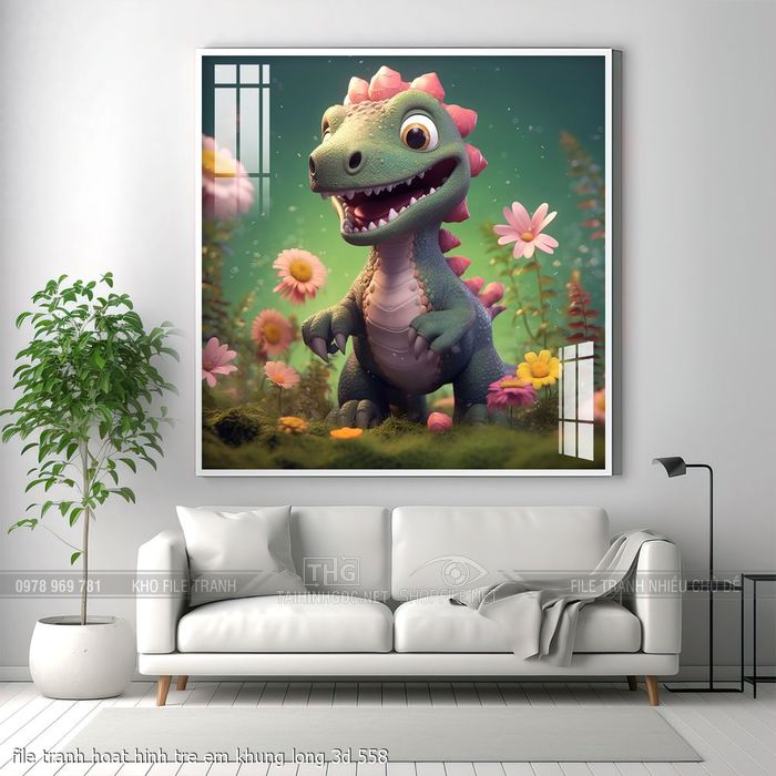 file tranh hoat hinh tre em khung long 3d 558