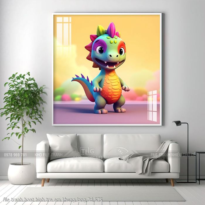 file tranh hoat hinh tre em khung long 3d 575