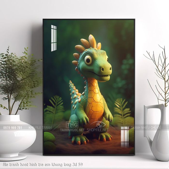 file tranh hoat hinh tre em khung long 3d 59