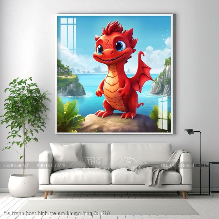 file tranh hoat hinh tre em khung long 3d 610