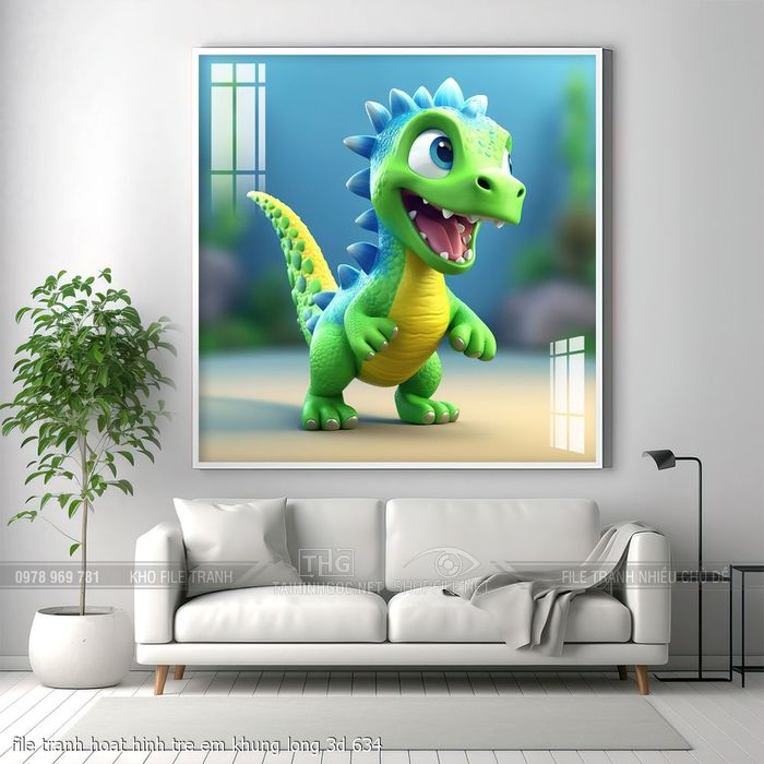 file tranh hoat hinh tre em khung long 3d 634