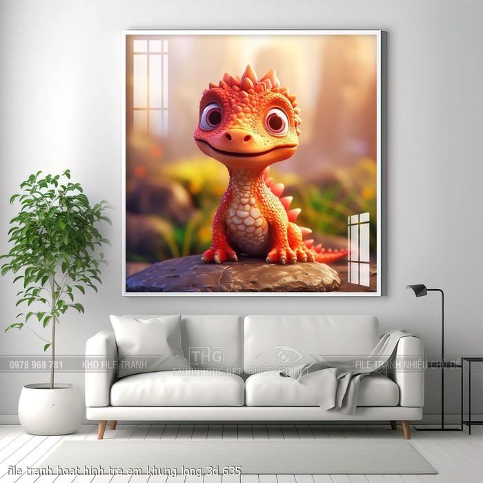 file tranh hoat hinh tre em khung long 3d 635
