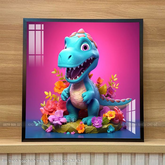 file tranh hoat hinh tre em khung long 3d 637