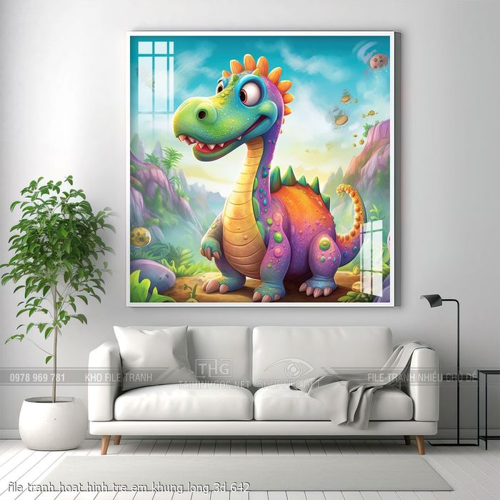 file tranh hoat hinh tre em khung long 3d 642