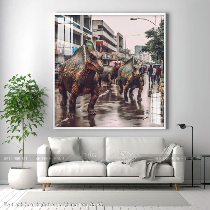 file tranh hoat hinh tre em khung long 3d 66