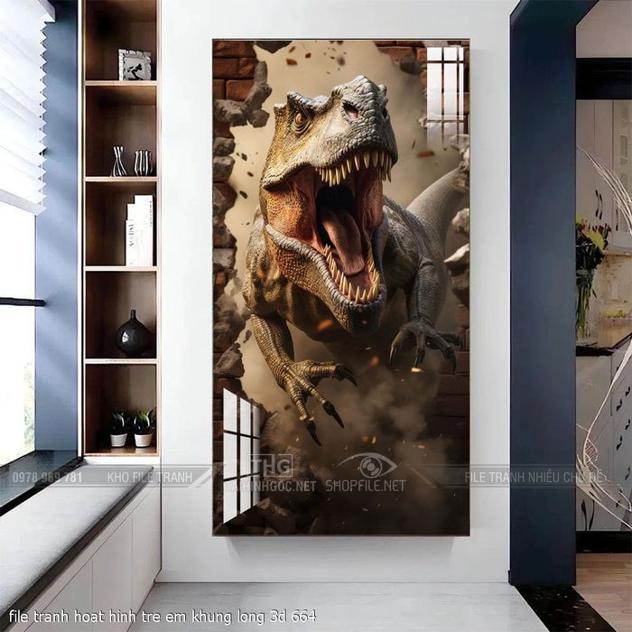 file tranh hoat hinh tre em khung long 3d 664