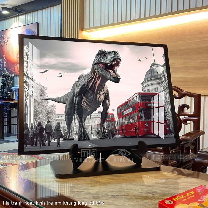 file tranh hoat hinh tre em khung long 3d 666
