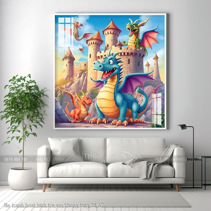 file tranh hoat hinh tre em khung long 3d 67