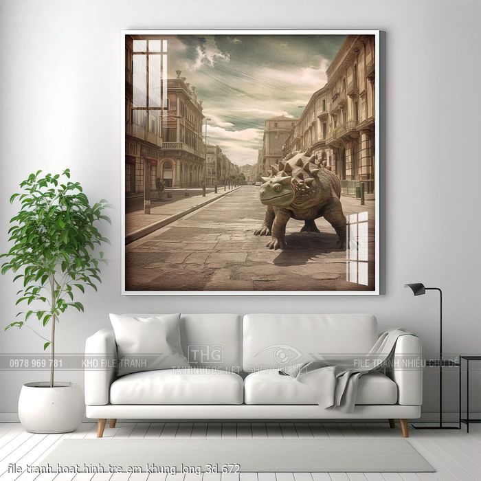 file tranh hoat hinh tre em khung long 3d 672