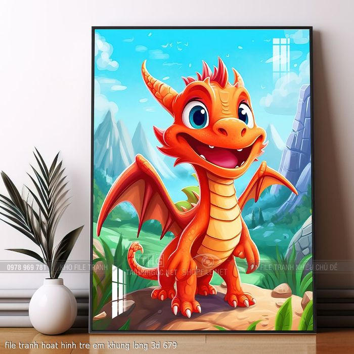 file tranh hoat hinh tre em khung long 3d 679