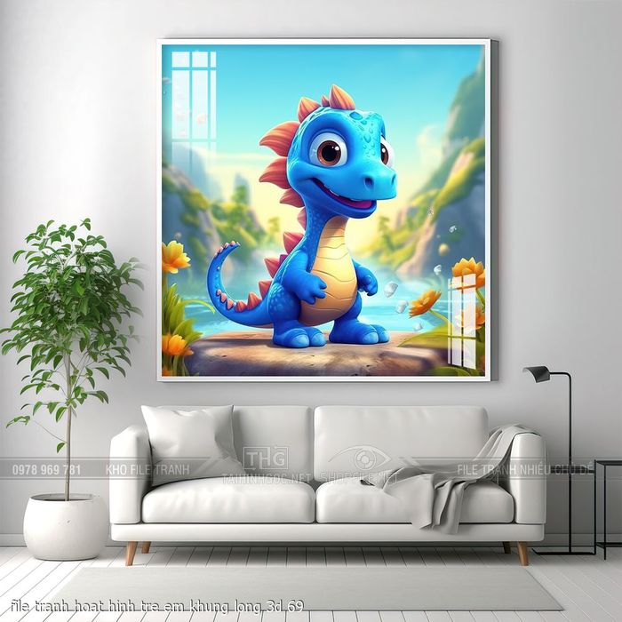 file tranh hoat hinh tre em khung long 3d 69