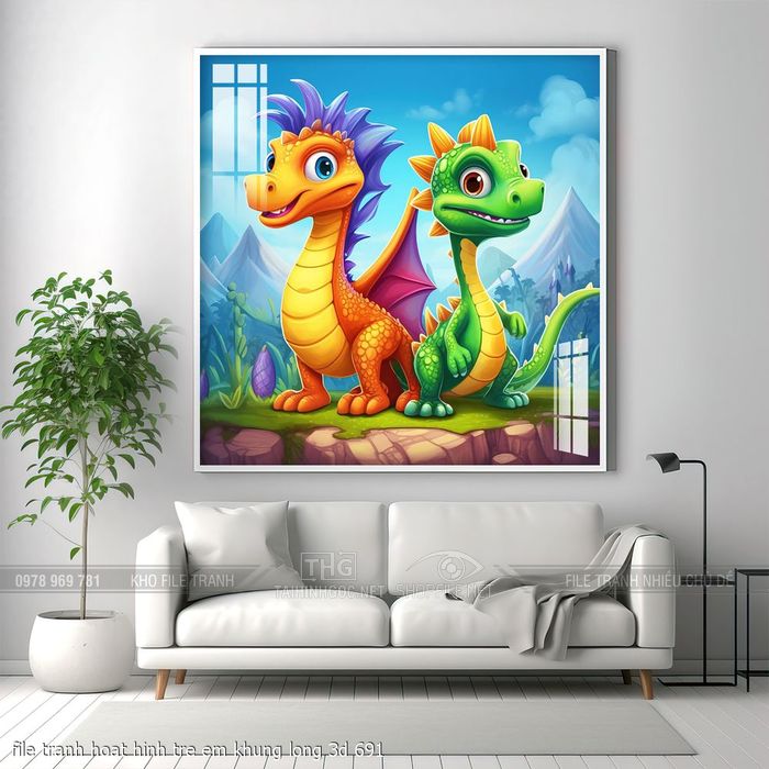 file tranh hoat hinh tre em khung long 3d 691
