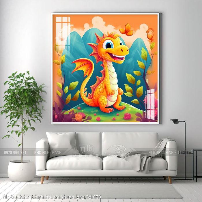file tranh hoat hinh tre em khung long 3d 699