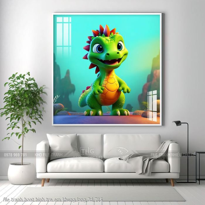 file tranh hoat hinh tre em khung long 3d 716