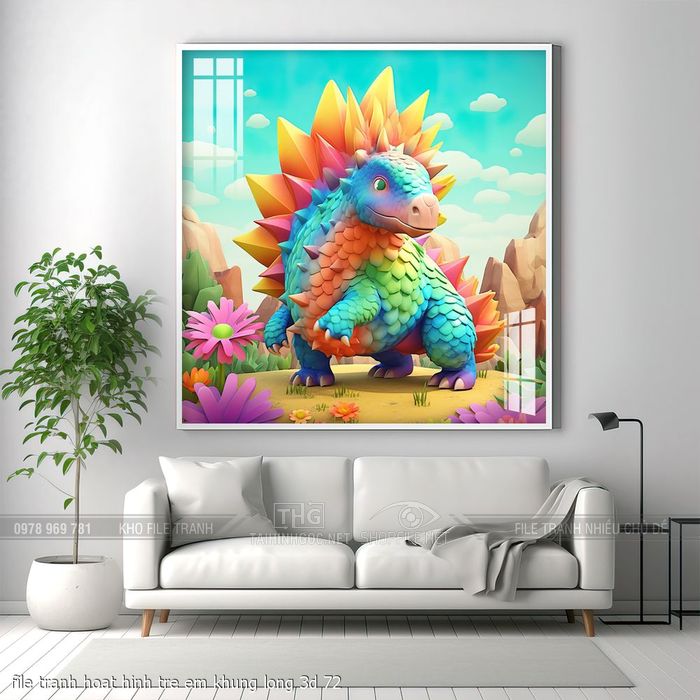 file tranh hoat hinh tre em khung long 3d 72