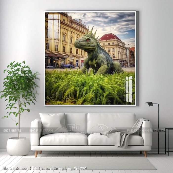 file tranh hoat hinh tre em khung long 3d 729